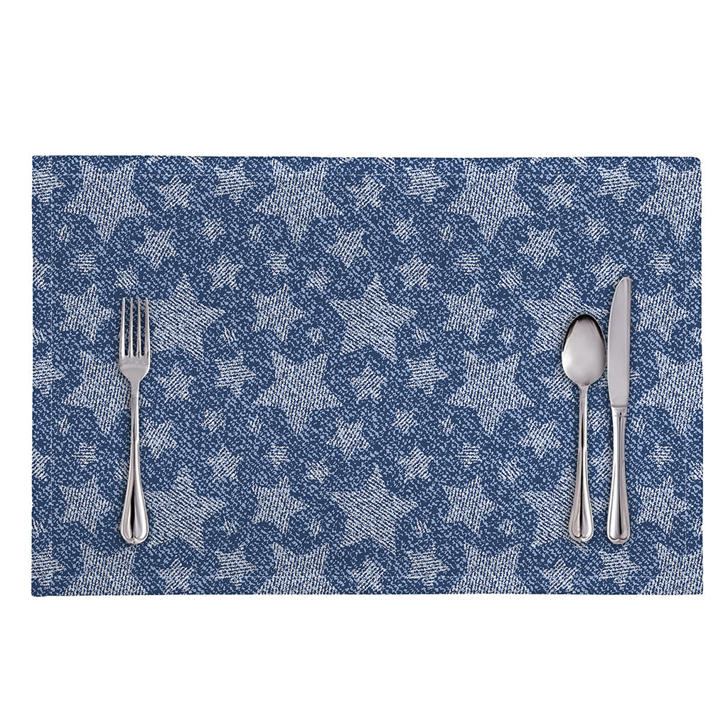 Star Denim Jeans Pattern Print Placemat