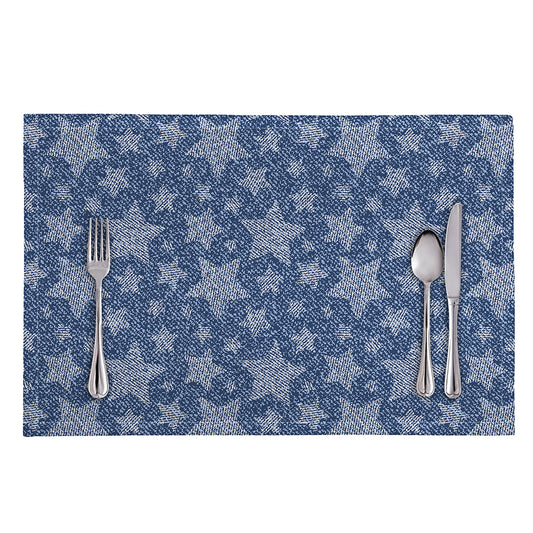 Star Denim Jeans Pattern Print Placemat