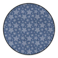 Star Denim Jeans Pattern Print Round Floor Mat