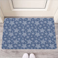 Star Denim Jeans Pattern Print Rubber Doormat