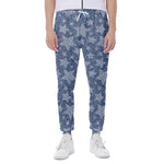 Star Denim Jeans Pattern Print Scuba Joggers