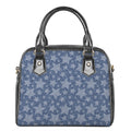 Star Denim Jeans Pattern Print Shoulder Handbag