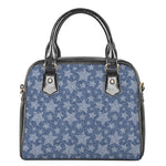 Star Denim Jeans Pattern Print Shoulder Handbag
