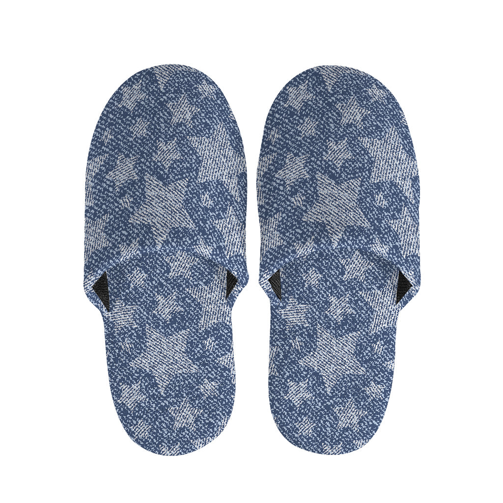 Star Denim Jeans Pattern Print Slippers