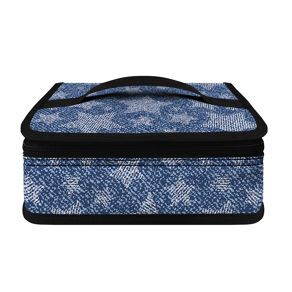 Star Denim Jeans Pattern Print Small Lunch Bag