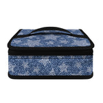 Star Denim Jeans Pattern Print Small Lunch Bag