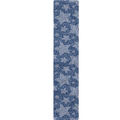 Star Denim Jeans Pattern Print Table Runner