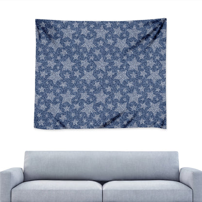 Star Denim Jeans Pattern Print Tapestry