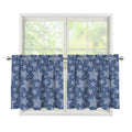 Star Denim Jeans Pattern Print Tier Curtains