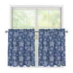 Star Denim Jeans Pattern Print Tier Curtains