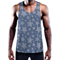 Star Denim Jeans Pattern Print Men's Workout Tank Top