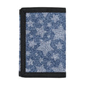 Star Denim Jeans Pattern Print Trifold Wallet
