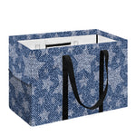 Star Denim Jeans Pattern Print Utility Tote Bag