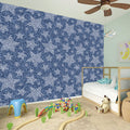 Star Denim Jeans Pattern Print Wall Sticker