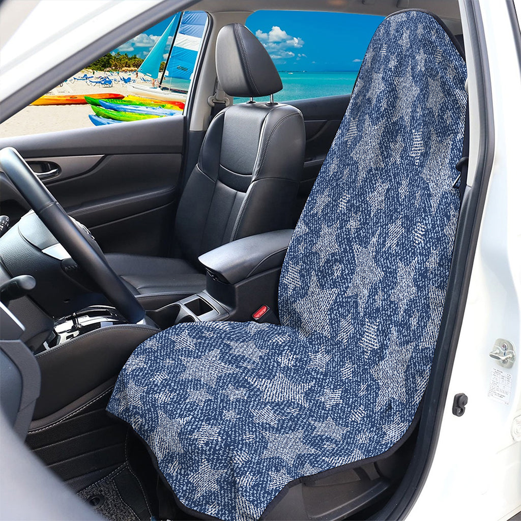 Star Denim Jeans Pattern Print Waterproof Car Seat Cover