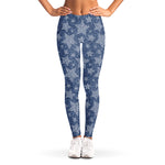 Star Denim Jeans Pattern Print Women's Leggings