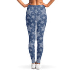 Star Denim Jeans Pattern Print Women's Leggings