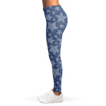 Star Denim Jeans Pattern Print Women's Leggings