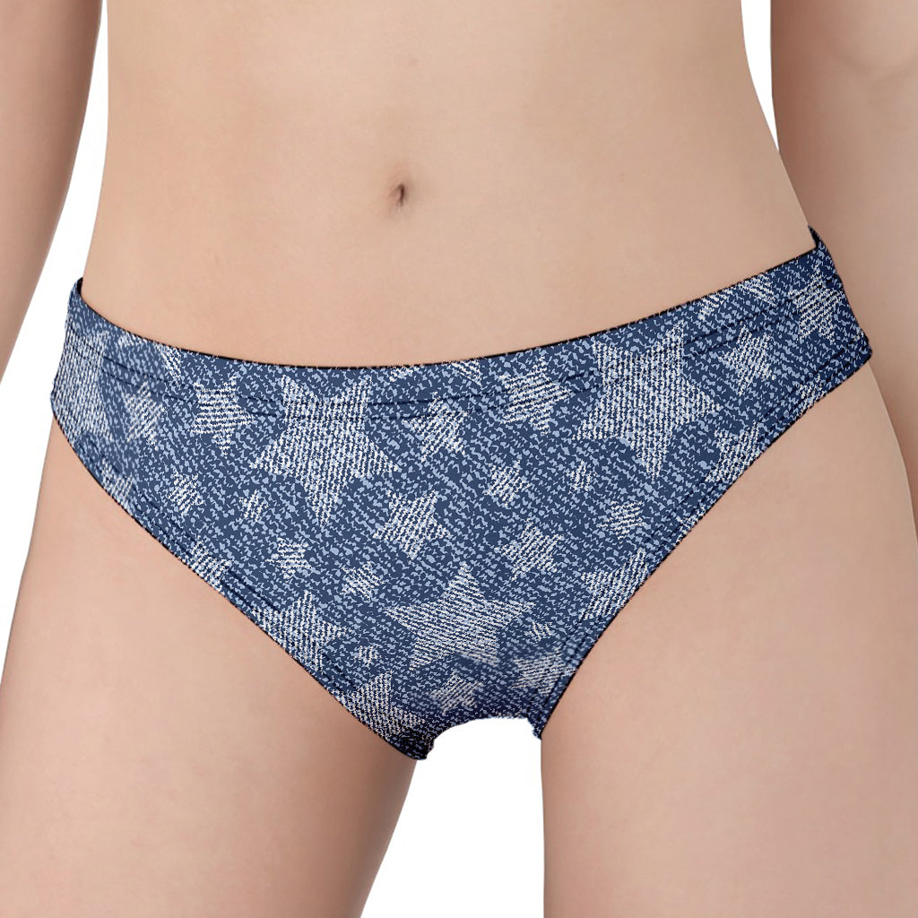 Star Denim Jeans Pattern Print Women's Panties