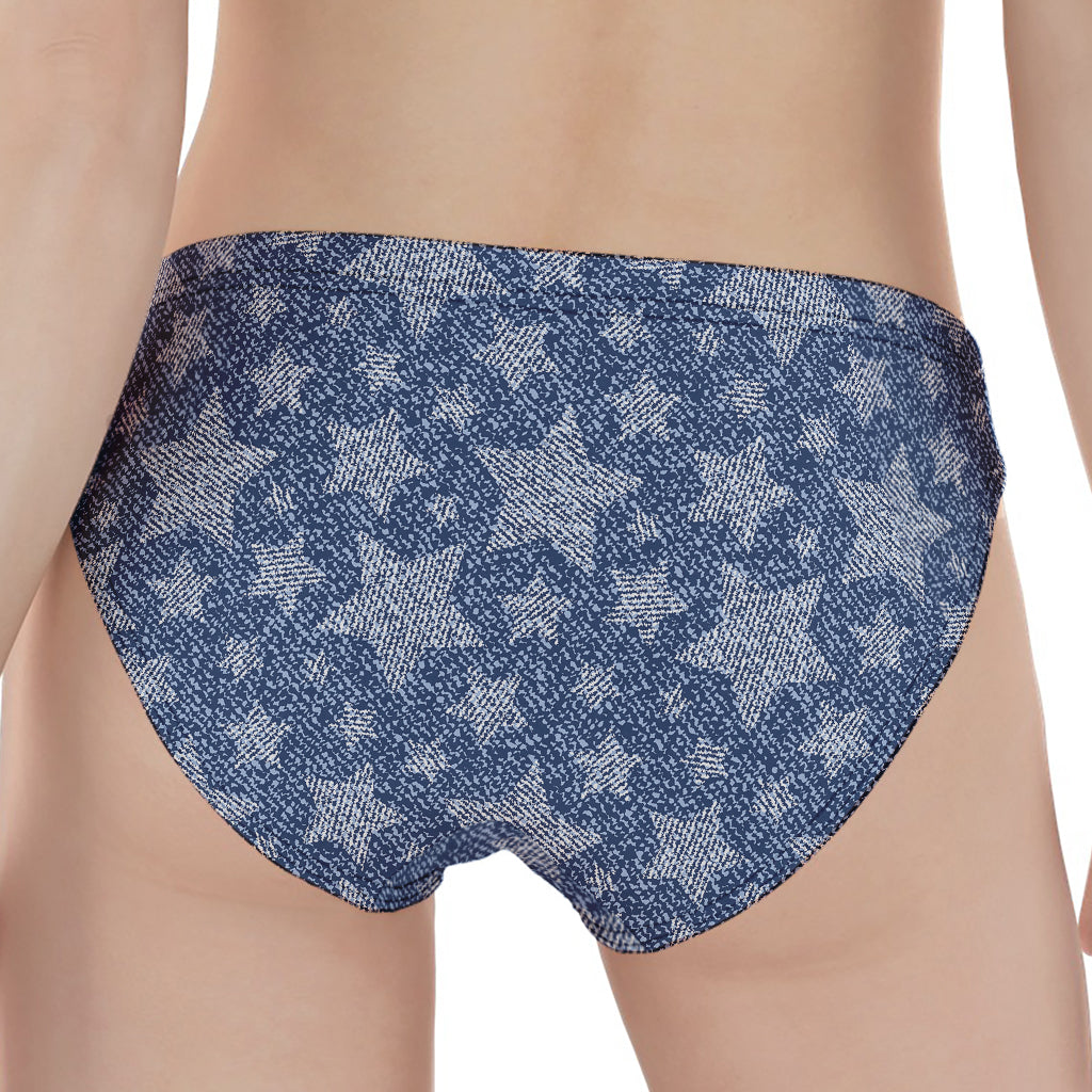 Star Denim Jeans Pattern Print Women's Panties