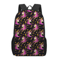 Star Fairy Unicorn Pattern Print 17 Inch Backpack