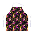 Star Fairy Unicorn Pattern Print Adjustable Apron