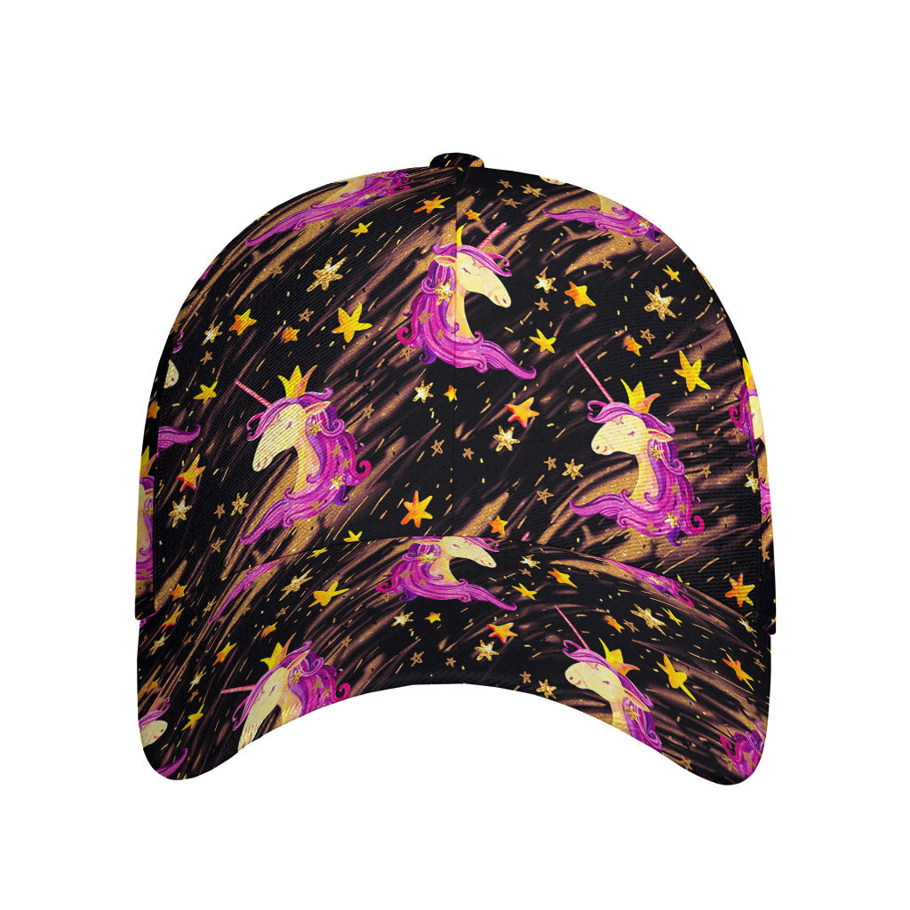 Star Fairy Unicorn Pattern Print Baseball Cap