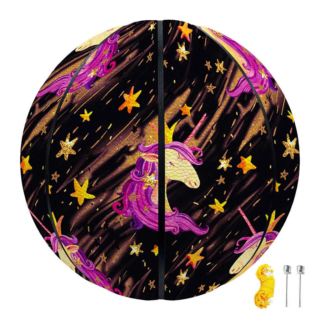 Star Fairy Unicorn Pattern Print Basketball