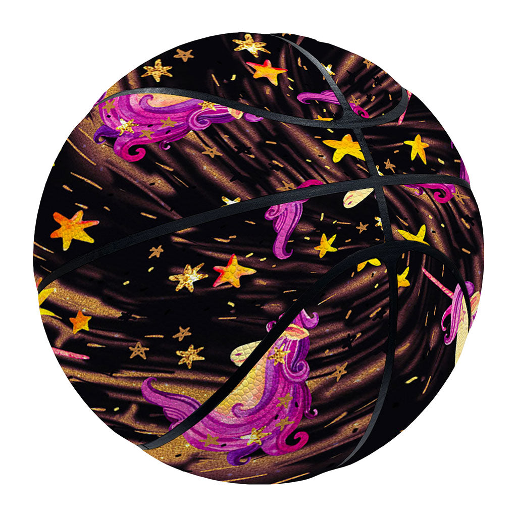 Star Fairy Unicorn Pattern Print Basketball