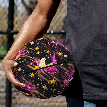 Star Fairy Unicorn Pattern Print Basketball
