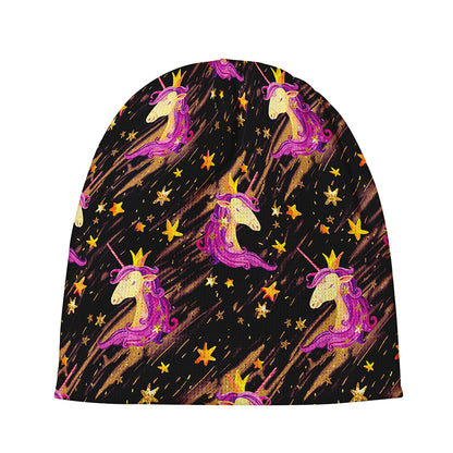 Star Fairy Unicorn Pattern Print Beanie