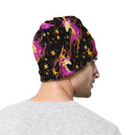 Star Fairy Unicorn Pattern Print Beanie