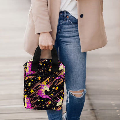 Star Fairy Unicorn Pattern Print Bible Tote Bag
