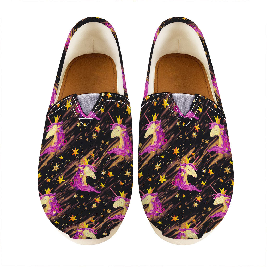 Star Fairy Unicorn Pattern Print Casual Shoes