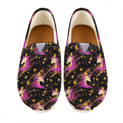 Star Fairy Unicorn Pattern Print Casual Shoes