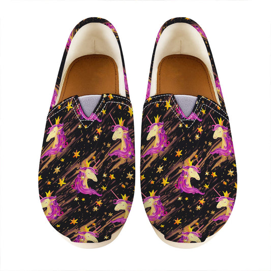 Star Fairy Unicorn Pattern Print Casual Shoes