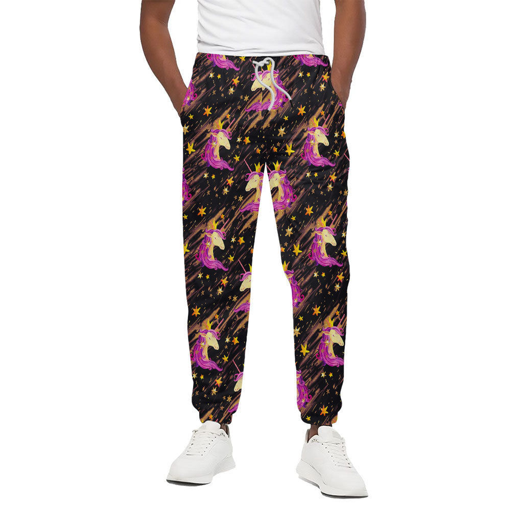 Star Fairy Unicorn Pattern Print Cotton Pants
