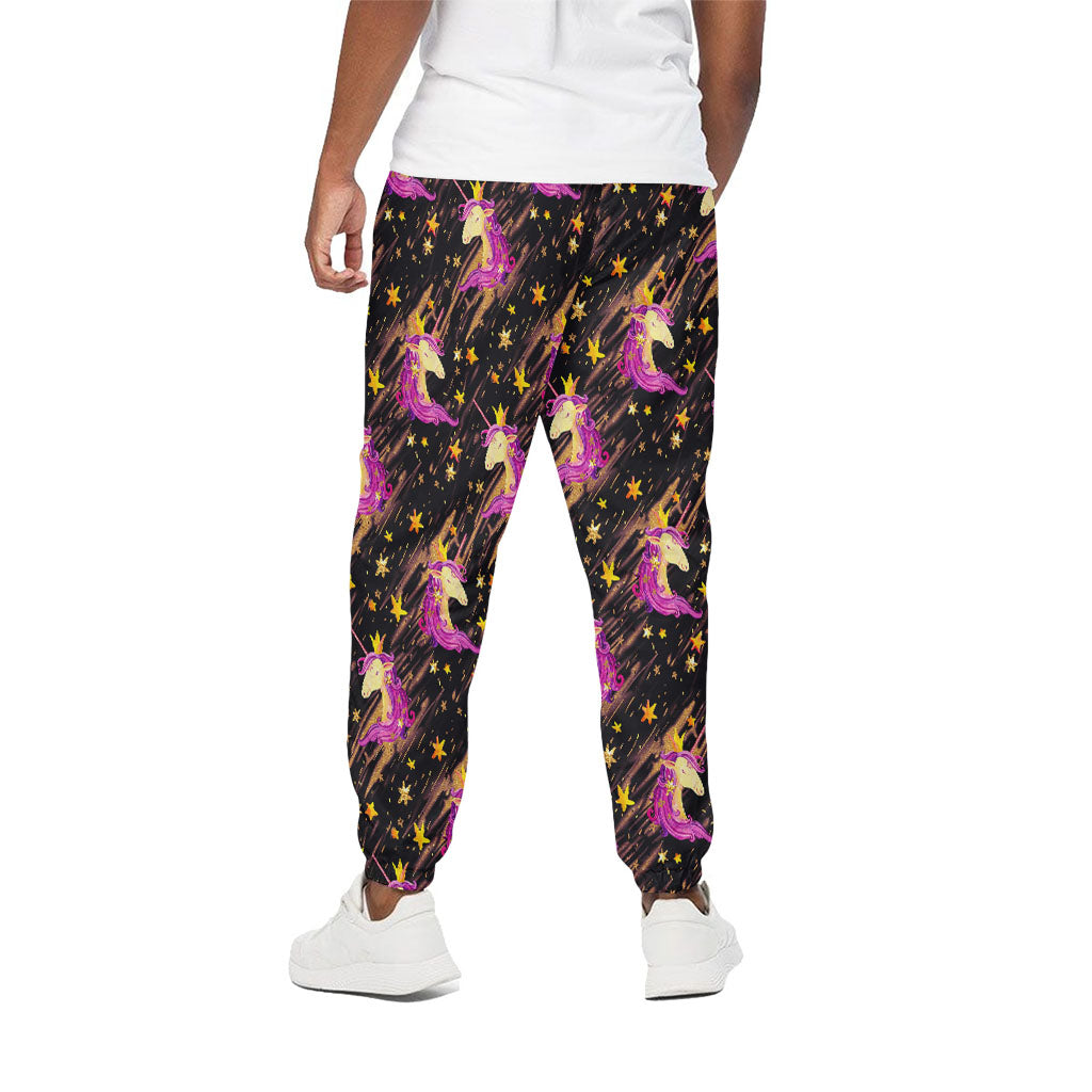 Star Fairy Unicorn Pattern Print Cotton Pants