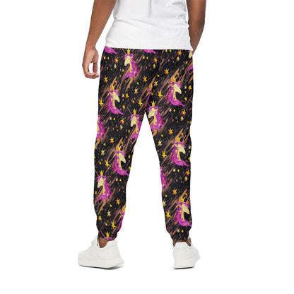 Star Fairy Unicorn Pattern Print Cotton Pants