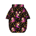 Star Fairy Unicorn Pattern Print Dog Zip Up Hoodie
