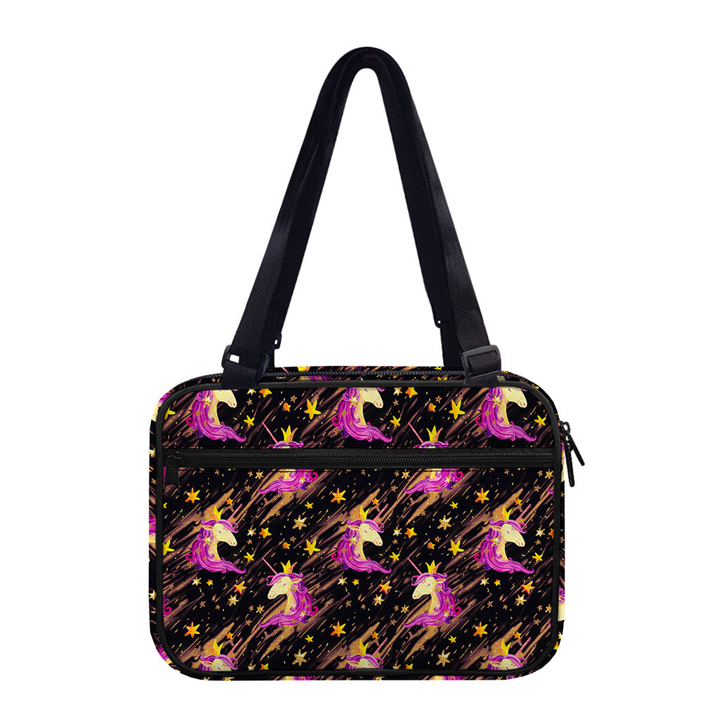 Star Fairy Unicorn Pattern Print Double Strap Bible Bag