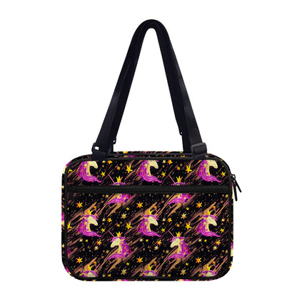 Star Fairy Unicorn Pattern Print Double Strap Bible Bag