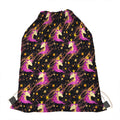 Star Fairy Unicorn Pattern Print Drawstring Bag