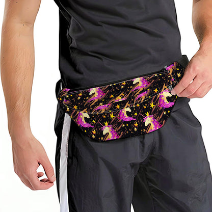Star Fairy Unicorn Pattern Print Fanny Pack