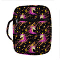 Star Fairy Unicorn Pattern Print Front Pocket Bible Bag