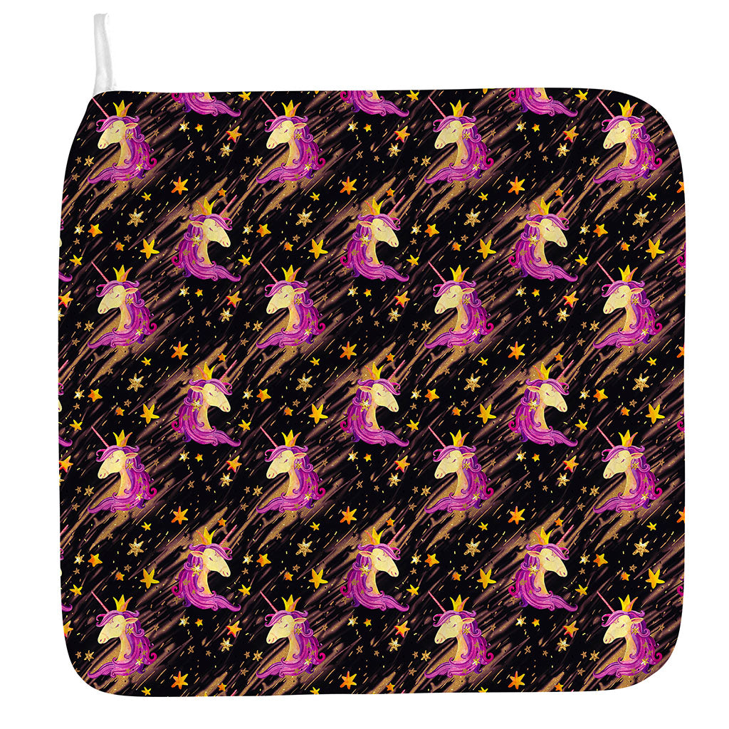 Star Fairy Unicorn Pattern Print Hand Towel