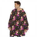 Star Fairy Unicorn Pattern Print Hoodie Blanket