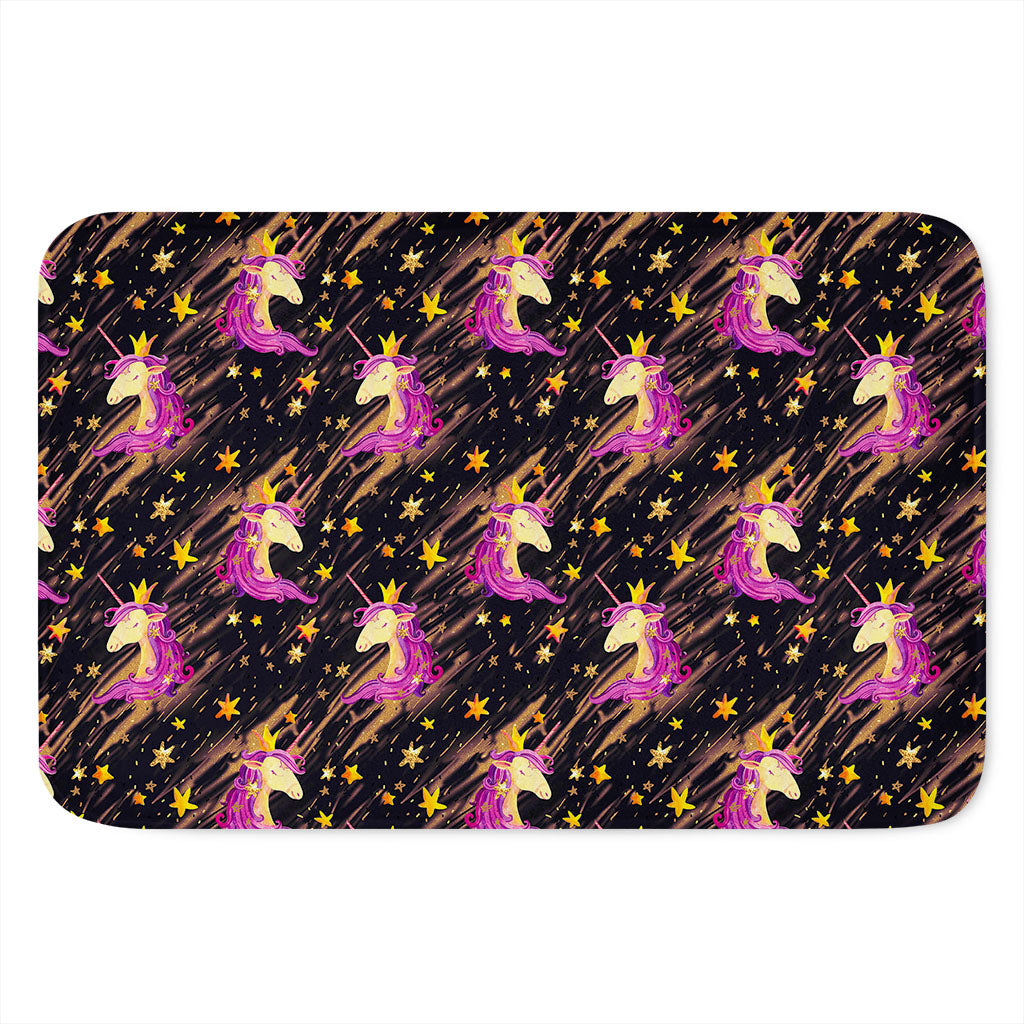 Star Fairy Unicorn Pattern Print Indoor Door Mat
