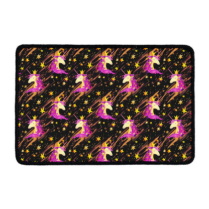 Star Fairy Unicorn Pattern Print Kitchen Mat