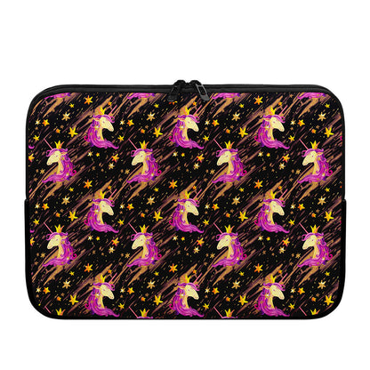 Star Fairy Unicorn Pattern Print Laptop Sleeve
